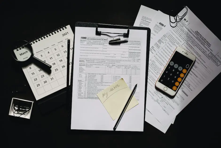 Image of a person organizing their finances with a calculator and paperwork, depicting the theme of the text