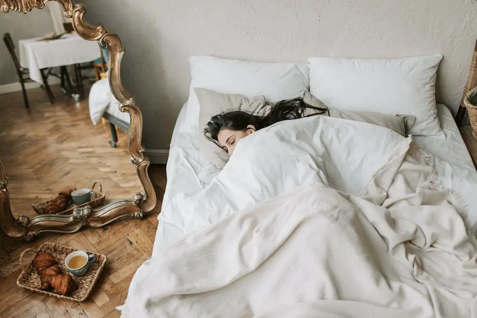A person sleeping in bed, depicting the potential health risks of oversleeping.