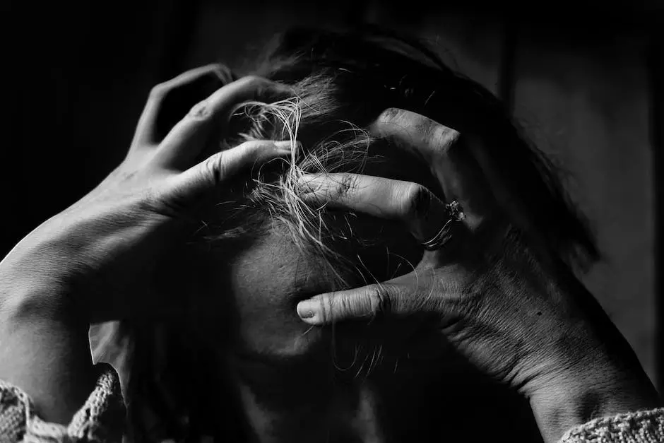 A person holding their head in their hands, looking stressed and in distress, representing the physical and emotional toll of a personal emergency.