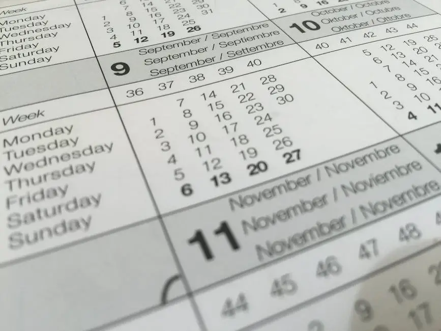 Illustration of a person holding a calendar with many events marked, representing busy schedules and conflicting commitments