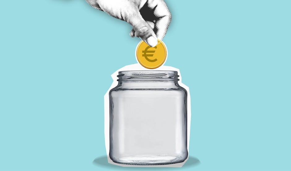 Image depicting a person holding a money jar with a retirement label on it.