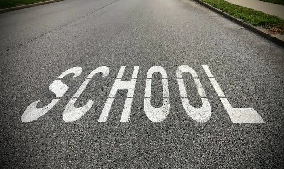 A school zone sign with a group of children crossing a street.