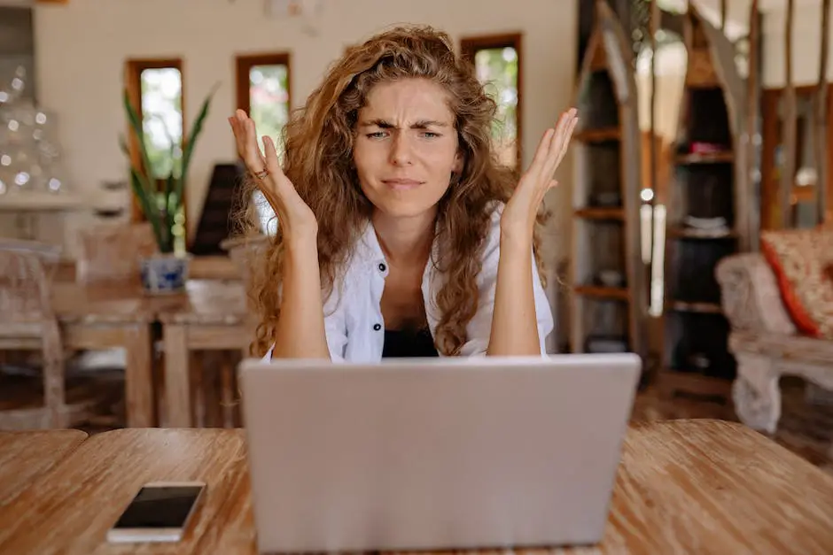 An image of a person working with a broken computer and frustrated expressions on their face and the image represents the challenges and frustrations associated with technology issue excuses.
